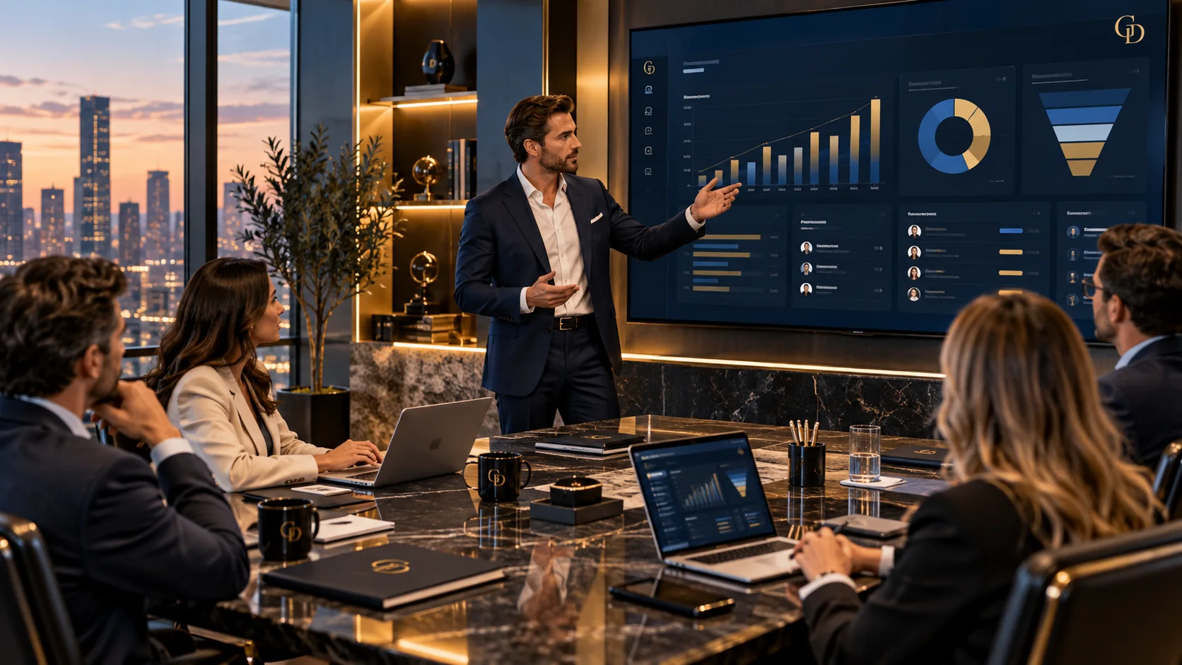 Capacitação executiva e desenvolvimento de equipes em ambiente corporativo